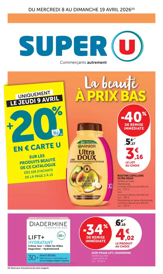 Catalogue Super U | Spécial beauté | 2026-04-08T00:00:00.000Z - 2026-04-19T00:00:00.000Z