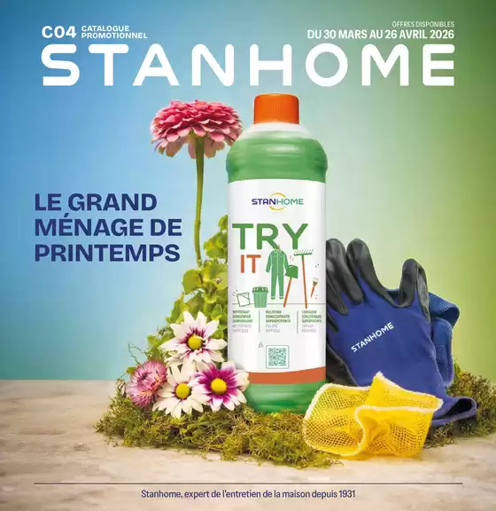 Catalogue Stanhome à La Garenne-Colombes | LE GRAND MÉNAGE DE PRINTEMPS | 2026-03-30T00:00:00.000Z - 2026-04-26T00:00:00.000Z