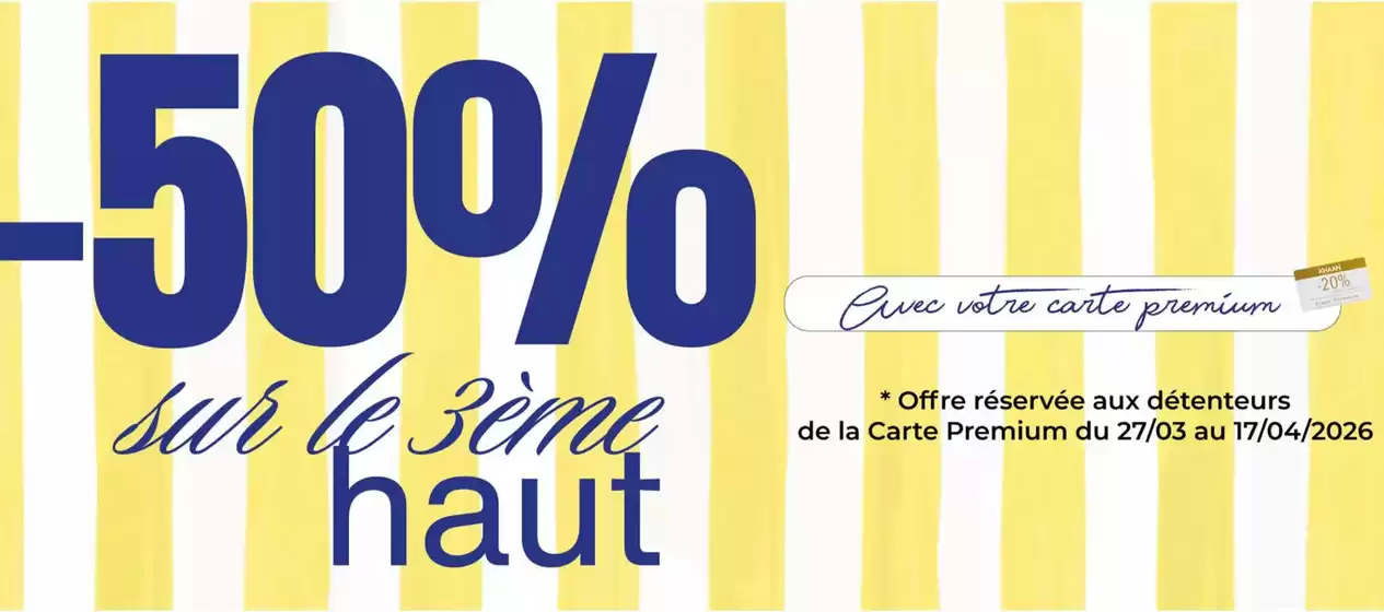 Catalogue Khaan à Bordeaux | -50% sur le 2ème haut ! | 2026-04-01T00:00:00.000Z - 2026-04-30T00:00:00.000Z