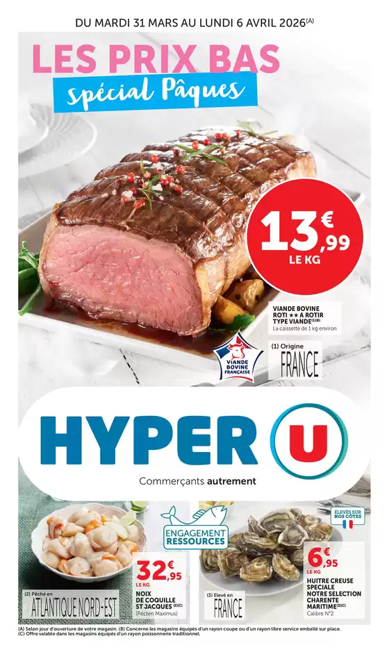 Catalogue Hyper U à  | Spécial Pâques | 2026-03-31T00:00:00.000Z - 2026-04-06T00:00:00.000Z