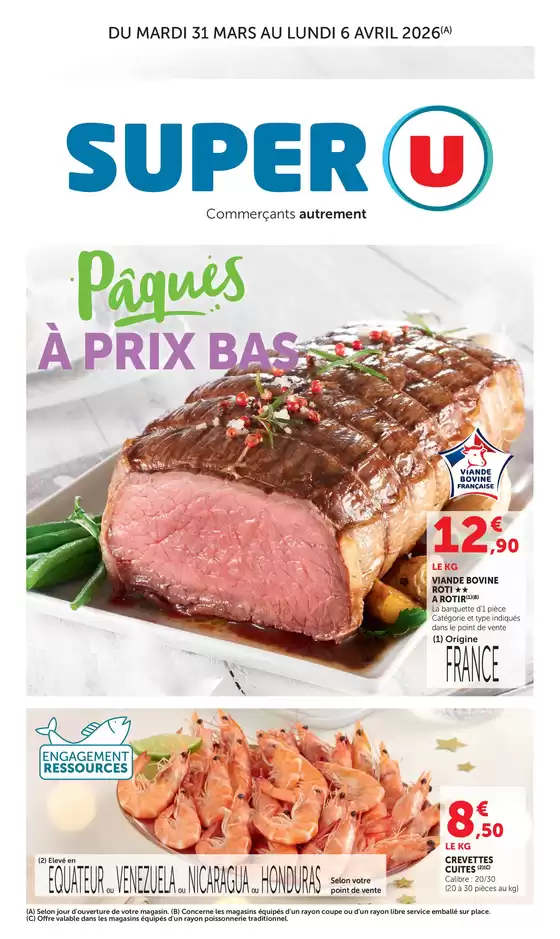 Catalogue Super U à  | Spécial Pâques | 2026-03-31T00:00:00.000Z - 2026-04-06T00:00:00.000Z
