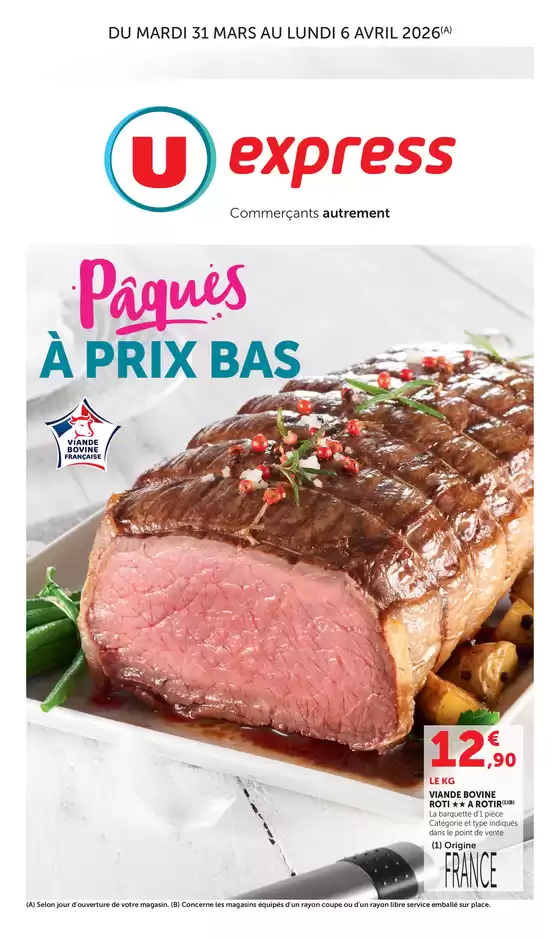 Catalogue U Express à  | Spécial Pâques | 2026-03-31T00:00:00.000Z - 2026-04-06T00:00:00.000Z