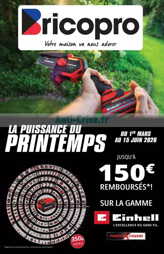 Catalogue Brico Pro à Les Sables-d'Olonne | LA PUISSANCE DU PRINTEMPS | 2026-04-01T00:00:00.000Z - 2026-06-15T00:00:00.000Z