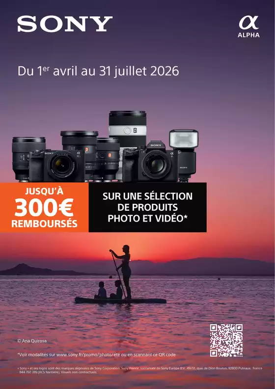 Catalogue Pulsat à Calais | SONY Jusqu'à 300€ remboursés | 2026-04-01T00:00:00.000Z - 2026-07-31T00:00:00.000Z