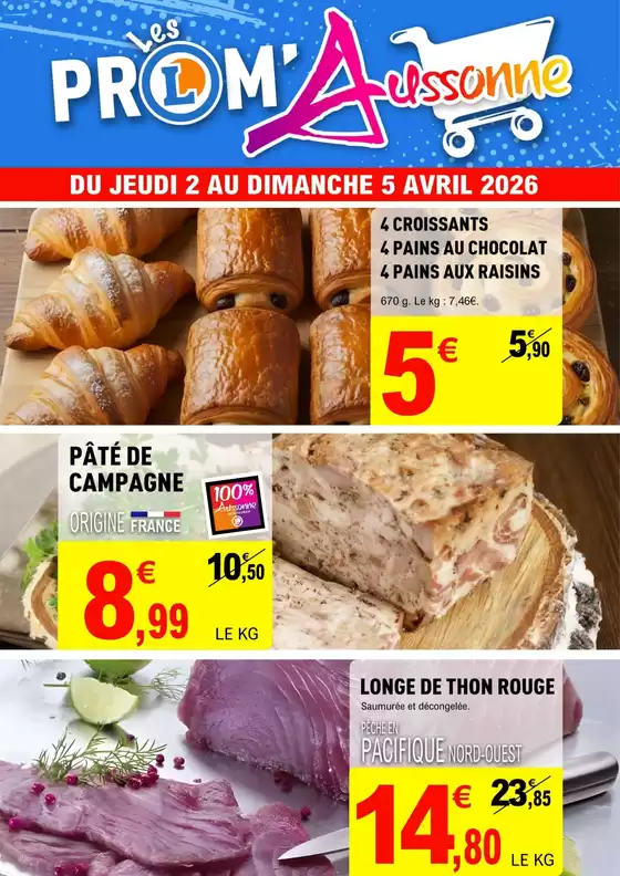 Catalogue E.Leclerc à La Teste-de-Buch | PROM AUSSONNE SEM14 | 2026-04-02T00:00:00.000Z - 2026-04-05T00:00:00.000Z