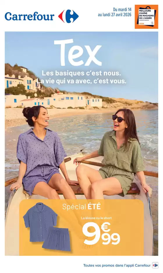 Catalogue Carrefour Drive à Trigny | TEX SPÉCIAL ÉTÉ | 2026-04-14T00:00:00.000Z - 2026-04-27T00:00:00.000Z