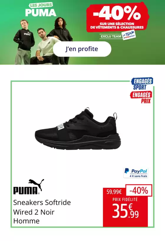 Catalogue Intersport à Boulogne-sur-Mer | Les jours puma | 2026-04-03T00:00:00.000Z - 2026-04-12T00:00:00.000Z