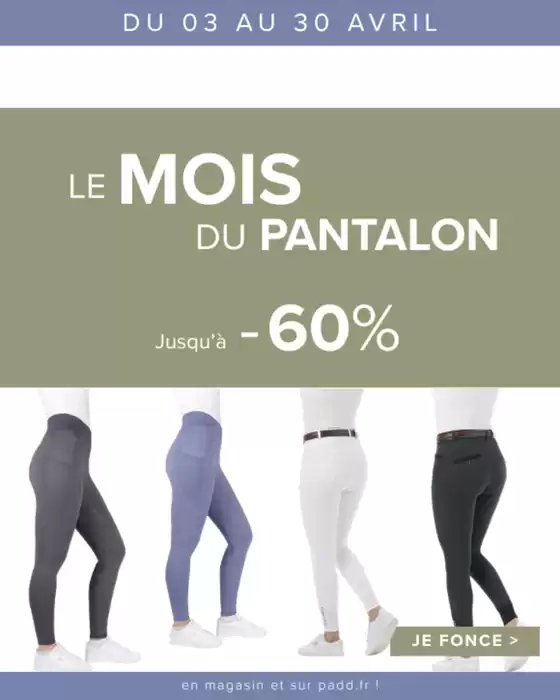 Catalogue Padd à Lombron | Mois du pantalon | 2026-04-03T00:00:00.000Z - 2026-04-30T00:00:00.000Z