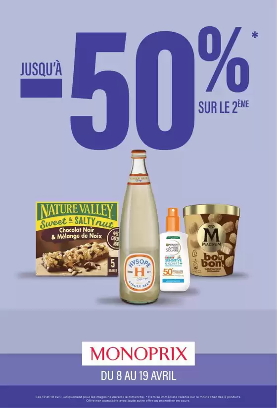 Catalogue Monoprix à Villars-sous-Dampjoux | Nos meilleures bonnes affaires | 2026-04-06T00:00:00.000Z - 2026-04-19T00:00:00.000Z
