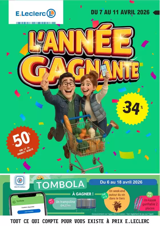 Catalogue E.Leclerc à Villars-sous-Dampjoux | Temps fort #15 | 2026-04-06T00:00:00.000Z - 2026-04-18T00:00:00.000Z