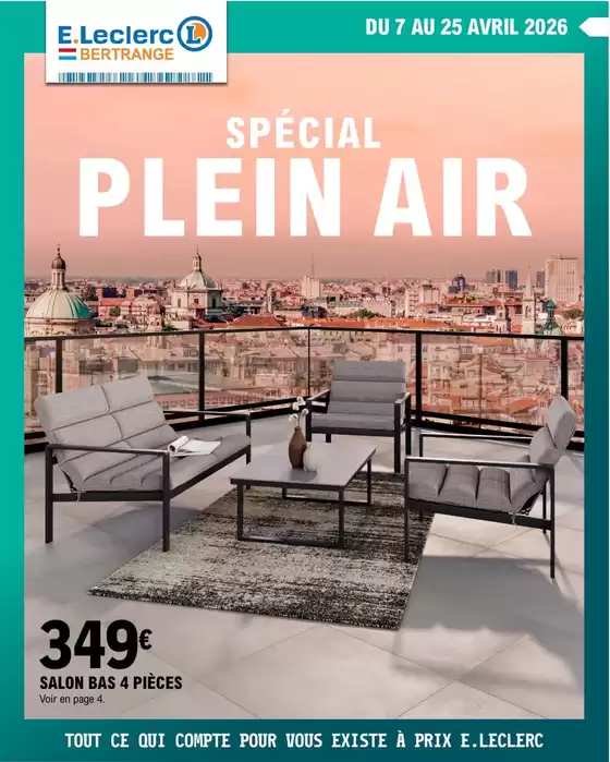 Catalogue E.Leclerc à Villars-sous-Dampjoux | Spécial plein air | 2026-04-07T00:00:00.000Z - 2026-04-25T00:00:00.000Z