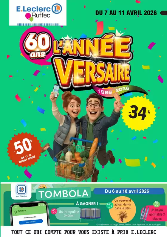 Catalogue E.Leclerc | Lannnée-versaire ! | 2026-04-06T00:00:00.000Z - 2026-04-18T00:00:00.000Z