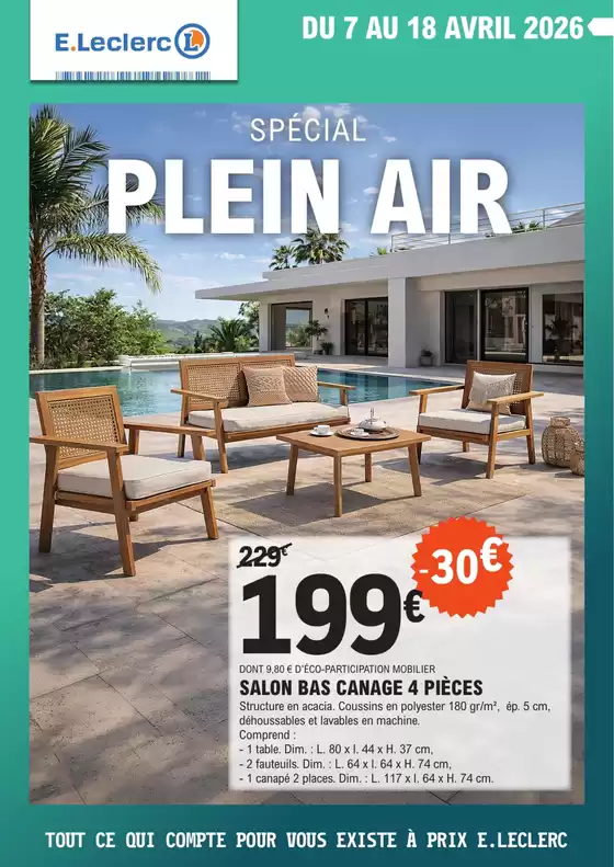 Catalogue E.Leclerc | Plein air | 2026-04-07T00:00:00.000Z - 2026-04-18T00:00:00.000Z