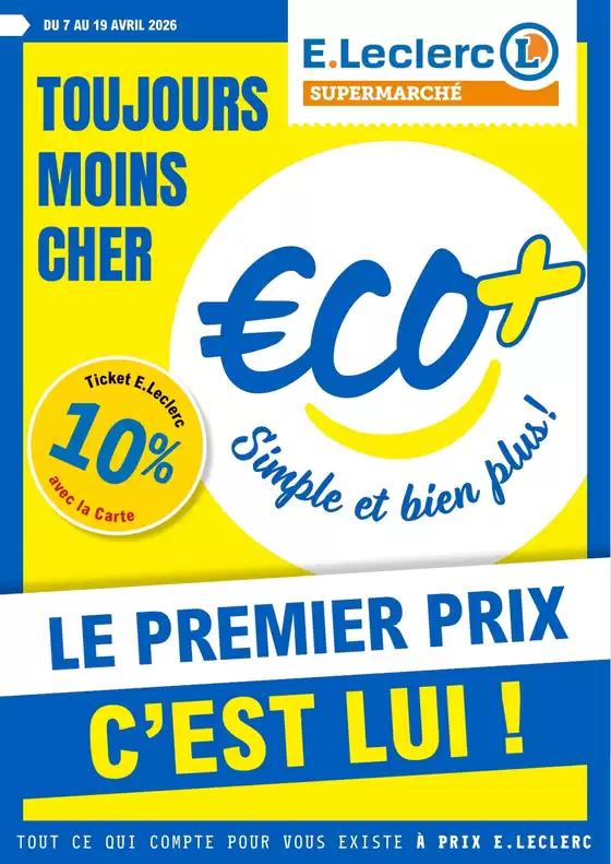 Catalogue E.Leclerc à Melun | Le printemps prix c'est lui ! | 2026-04-07T00:00:00.000Z - 2026-04-19T00:00:00.000Z