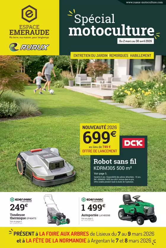 Catalogue Espace emeraude | Catalogue Spécial Motoculture - 2026 | 2026-03-02T00:00:00.000Z - 2026-04-30T00:00:00.000Z