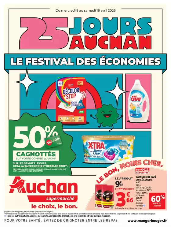 Catalogue Auchan Supermarché | 25 jours Auchan | 2026-04-08T00:00:00.000Z - 2026-04-18T00:00:00.000Z