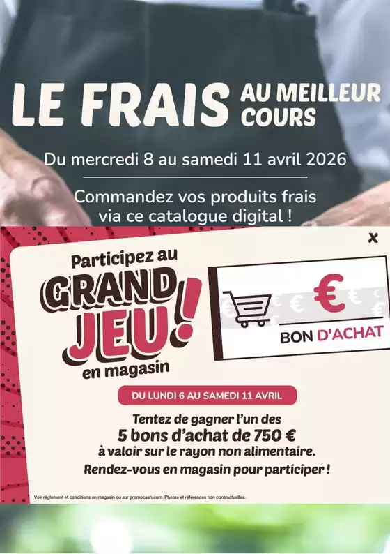 Catalogue Promocash à Razac-d'Eymet | Frais au meilleur cours | 2026-04-07T00:00:00.000Z - 2026-04-11T00:00:00.000Z