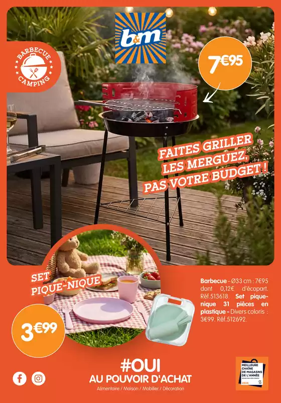 Catalogue B&M à Plouarzel | BBQ Pique-Nique | 2026-04-07T00:00:00.000Z - 2026-05-26T00:00:00.000Z