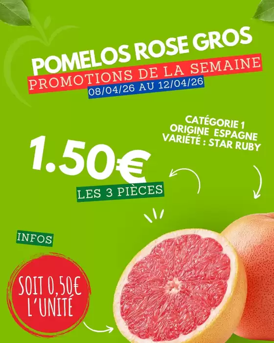 Catalogue marché frais Géant | Promo gourmande & fraîcheur chez Marché Frais ! | 2026-04-08T00:00:00.000Z - 2026-04-12T00:00:00.000Z