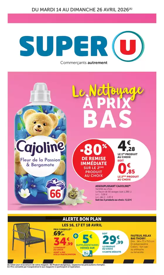 Catalogue Super U | Spécial Entretien | 2026-04-14T00:00:00.000Z - 2026-04-26T00:00:00.000Z