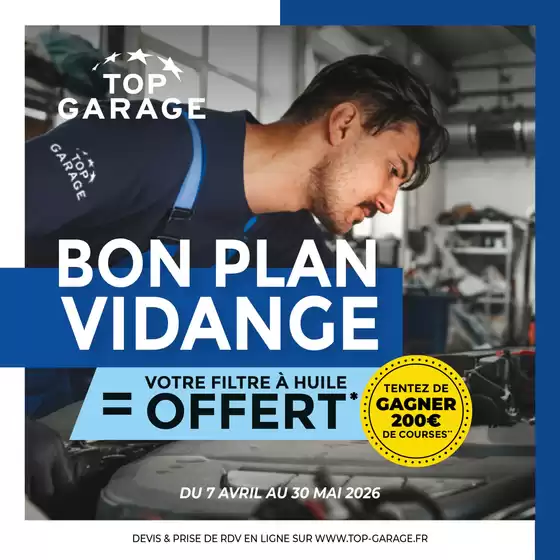 Catalogue Top Garage à Vindey | Votre moteur mérite aussi son bon plan ! | 2026-04-09T00:00:00.000Z - 2026-05-30T00:00:00.000Z