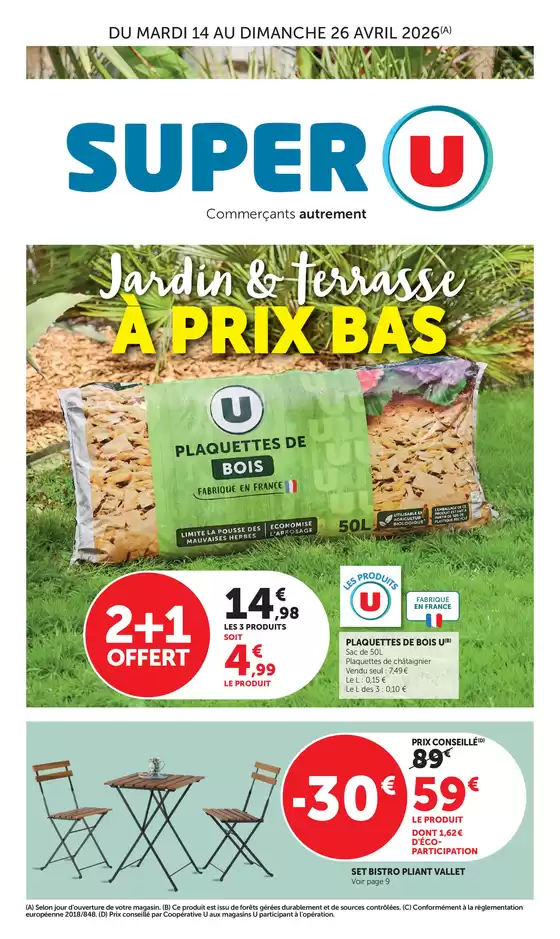 Catalogue Super U à Limours | Spécial Jardin | 2026-04-14T00:00:00.000Z - 2026-04-26T00:00:00.000Z
