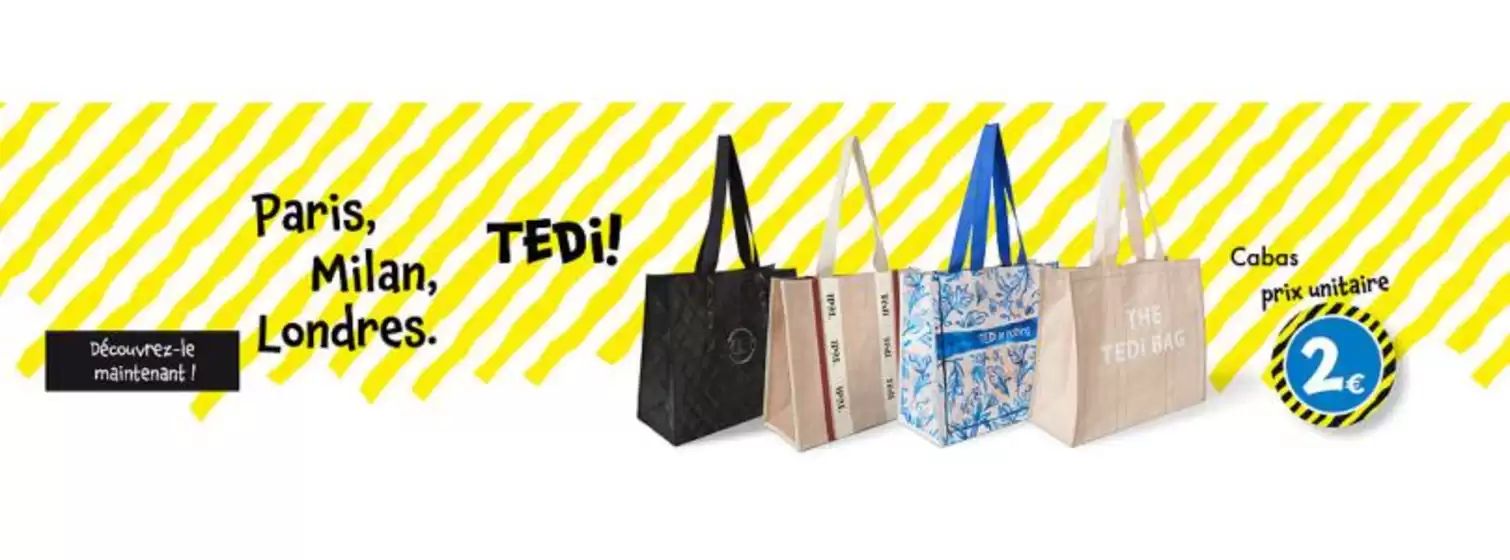 Catalogue TEDi à Sahune | Cabas prix unitaire | 2026-04-10T00:00:00.000Z - 2026-04-19T00:00:00.000Z