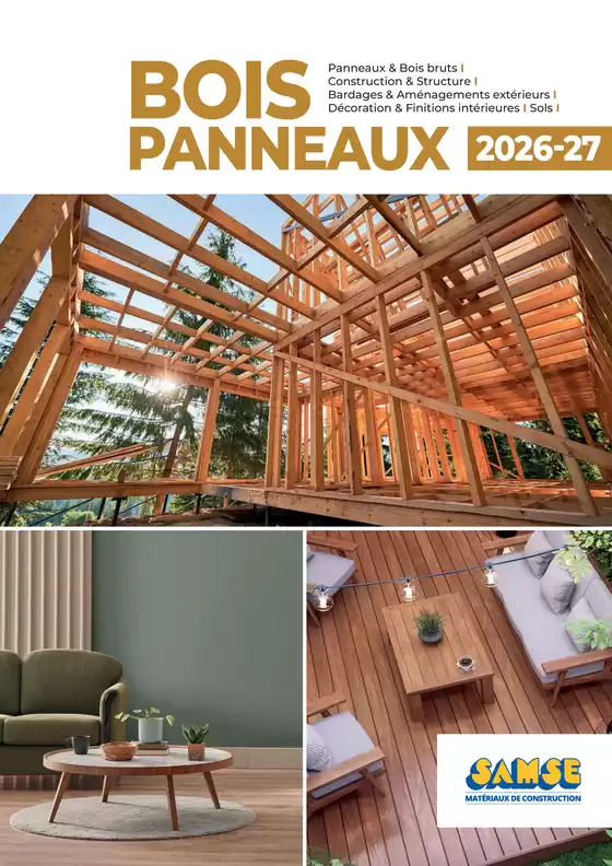 Catalogue SAMSE | Bois Panneaux 2026 2027 SAMSE | 2026-01-01T00:00:00.000Z - 2027-12-31T00:00:00.000Z