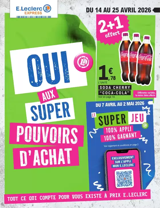 Catalogue E.Leclerc Express | EVENEMENT 5 - EXPRESS | 2026-04-07T00:00:00.000Z - 2026-05-02T00:00:00.000Z