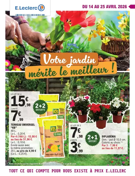 Catalogue E.Leclerc à Limours | PLANTATION | 2026-04-14T00:00:00.000Z - 2026-04-25T00:00:00.000Z
