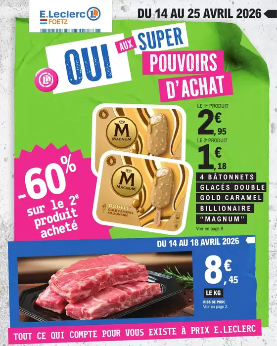 Catalogue E.Leclerc | 26M161C02LU | 2026-04-14T00:00:00.000Z - 2026-04-25T00:00:00.000Z
