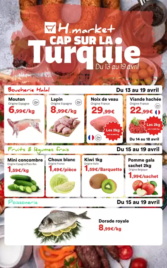 Catalogue Hmarket | Promos Türkiye 2 | 2026-04-13T00:00:00.000Z - 2026-04-19T00:00:00.000Z
