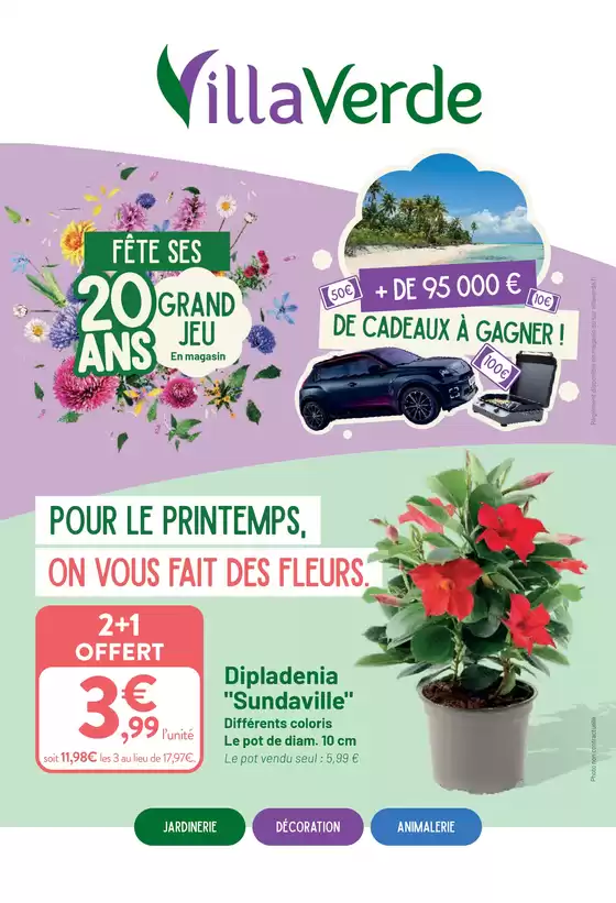 Catalogue VillaVerde | Pour nos 20 ans : un grand jeu concours et des offres exceptionnelles ! | 2026-04-14T00:00:00.000Z - 2026-04-26T00:00:00.000Z