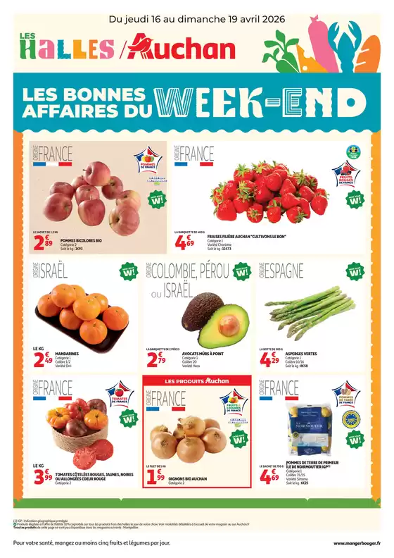 Catalogue Auchan Hypermarché à Paris | Les bons plans du week-end dans votre hyper ! | 2026-04-16T00:00:00.000Z - 2026-04-19T00:00:00.000Z