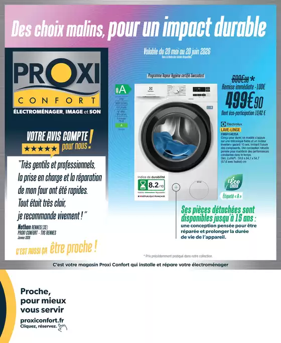 Catalogue Proxi Confort | ProxiConfort QR BP Tabloid Mai | 2026-05-20T00:00:00.000Z - 2026-06-20T00:00:00.000Z