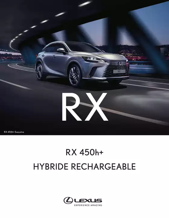 Catalogue Lexus | RX 450h+ HYBRIDE RECHARGEABLE | 2026-04-16T00:00:00.000Z - 2026-12-31T00:00:00.000Z