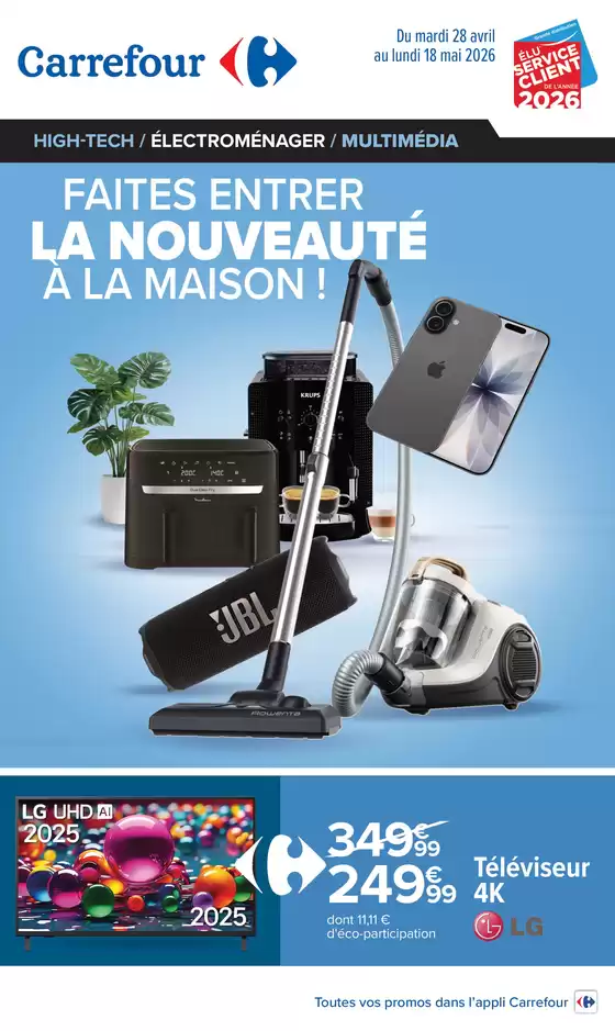 Catalogue Carrefour Drive à Claye-Souilly | FAITE ENTRER LA NOUVEAUTÉ À LA MAISON | 2026-04-28T00:00:00.000Z - 2026-05-18T00:00:00.000Z