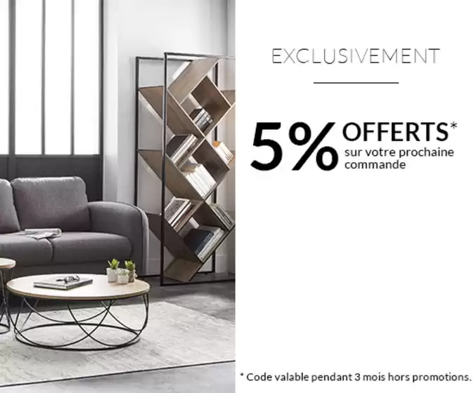 Catalogue Miliboo | 5% offets | 2026-04-17T00:00:00.000Z - 2026-04-30T00:00:00.000Z