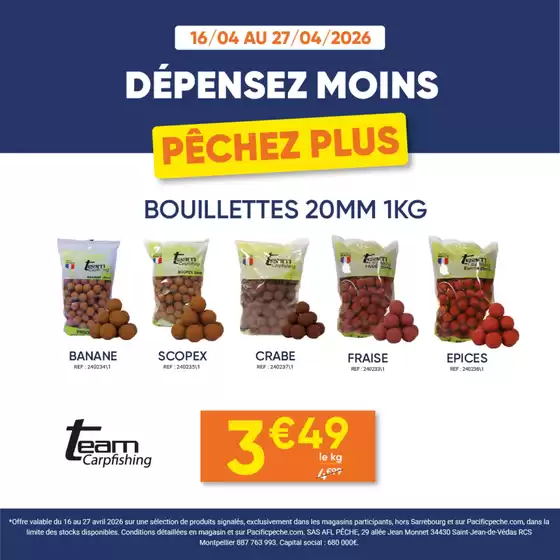 Catalogue Pacific Pêche | Dépensez moins, pêchez plus ! | 2026-04-17T00:00:00.000Z - 2026-04-27T00:00:00.000Z