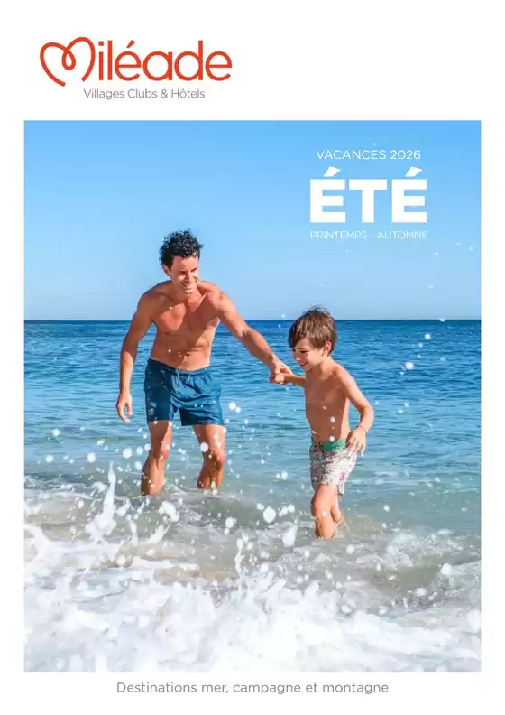 Catalogue Mileade à Cinq-Mars-la-Pile | Eté 2026 | 2026-04-17T00:00:00.000Z - 2026-09-20T00:00:00.000Z