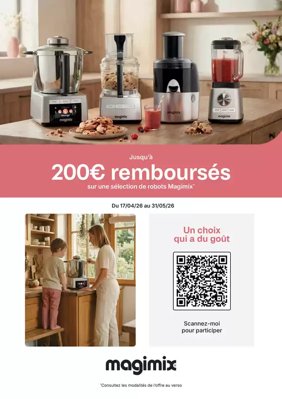 Catalogue Connexion à Sète | Jusqu'à 200€ remboursés pour l'achat d'un robot MAGIMIX | 2026-04-17T00:00:00.000Z - 2026-05-31T00:00:00.000Z