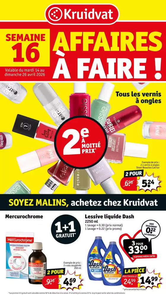 Catalogue Kruidvat | Super offre pour tous les clients | 2026-04-14T00:00:00.000Z - 2026-04-26T00:00:00.000Z