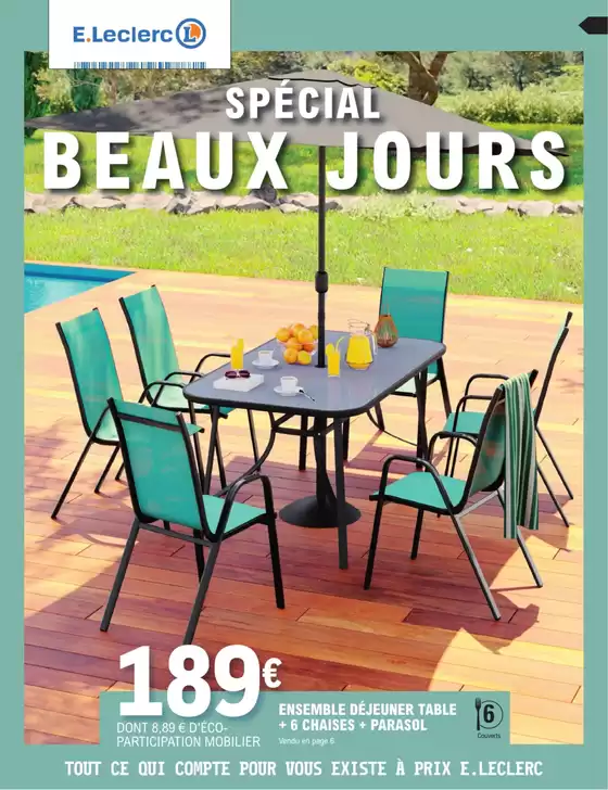 Catalogue E.Leclerc à Pommiers (Aisne) | SELECTION LOISIRS EXTERIEURS PISCINE | 2026-04-21T00:00:00.000Z - 2026-05-09T00:00:00.000Z