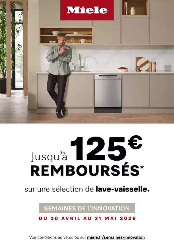 Catalogue MDA | Miele Jusqu’à 125€ REMBOURSÉS  | 2026-04-20T00:00:00.000Z - 2026-05-31T00:00:00.000Z