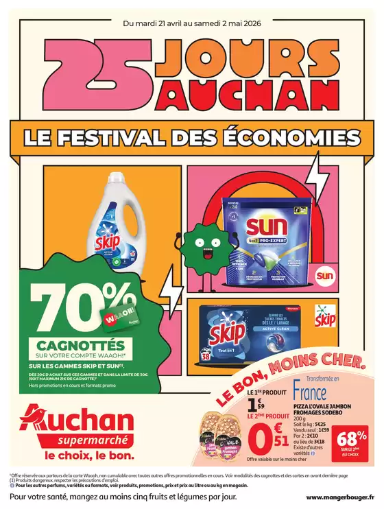 Catalogue Auchan Supermarché | 25 jours Auchan supers | 2026-04-21T00:00:00.000Z - 2026-05-02T00:00:00.000Z