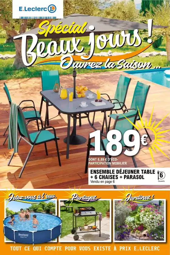 Catalogue E.Leclerc | SELECTION LOISIRS EXTERIEUR PISCINE REPRIS REGION | 2026-04-21T00:00:00.000Z - 2026-05-02T00:00:00.000Z