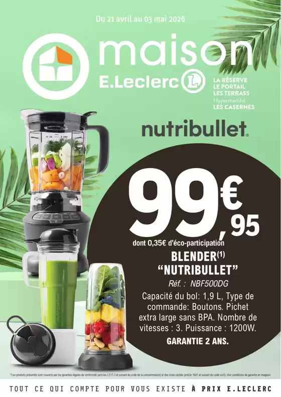 Catalogue E.Leclerc | 26C809LR | 2026-04-21T00:00:00.000Z - 2026-05-03T00:00:00.000Z