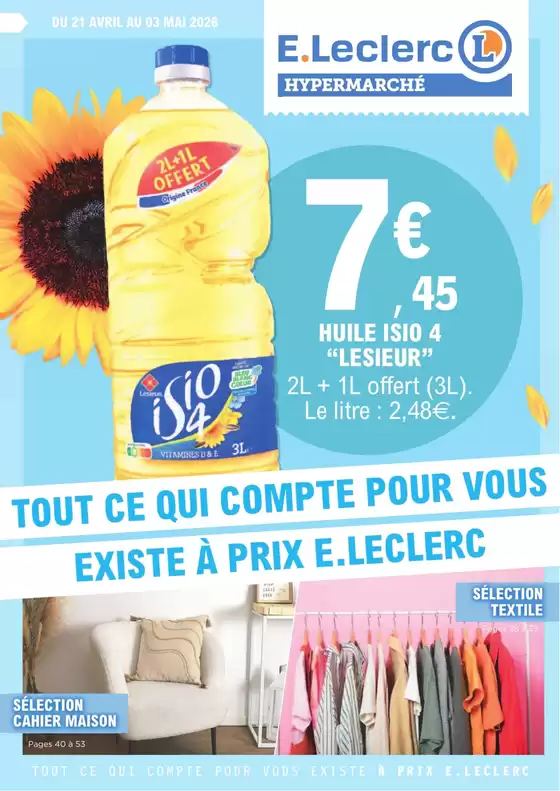 Catalogue E.Leclerc | 26C009LR | 2026-04-21T00:00:00.000Z - 2026-05-03T00:00:00.000Z