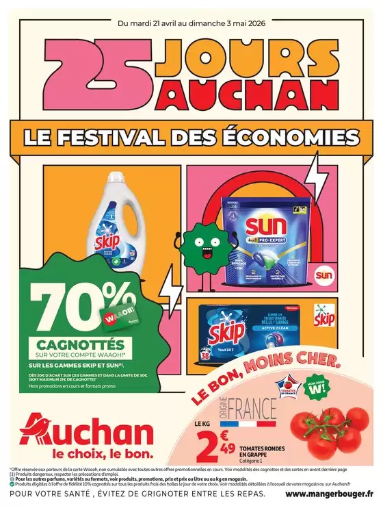Catalogue Auchan Hypermarché | 25 jours Auchan hypers | 2026-04-21T00:00:00.000Z - 2026-05-03T00:00:00.000Z