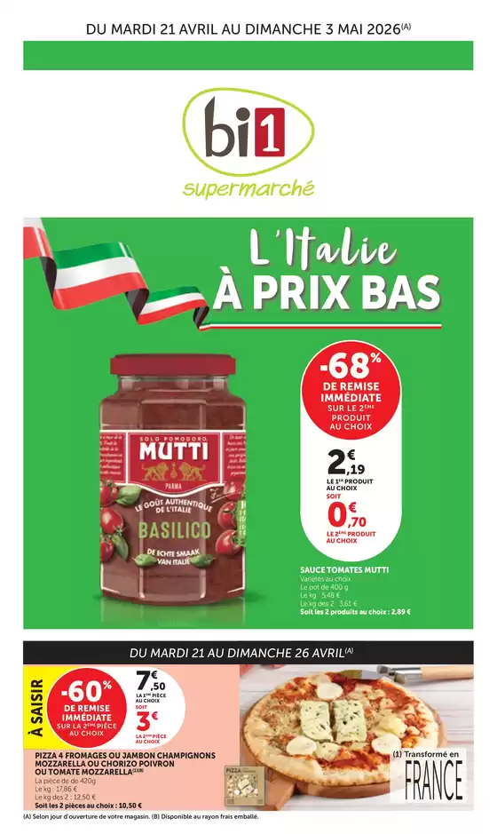 Catalogue Bi1 à Oz | Litalie À Prix Bas | 2026-04-21T00:00:00.000Z - 2026-05-03T00:00:00.000Z